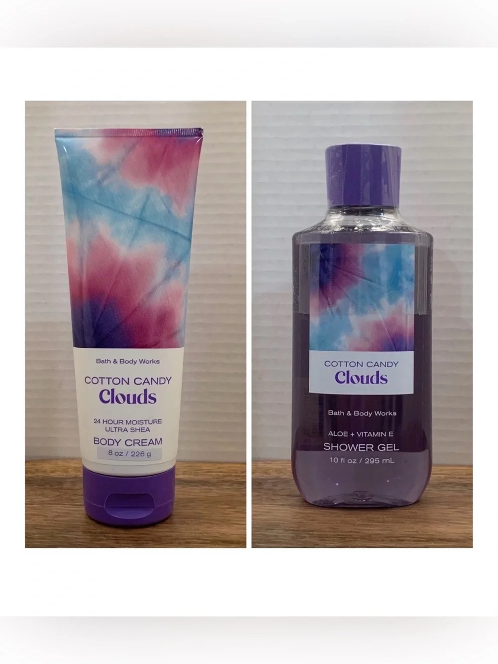 Bath and Body Works COTTON CANDY CLOUDS Ultra Shea Body Cream and Shower Gel